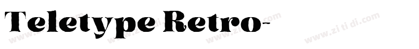 Teletype Retro字体转换